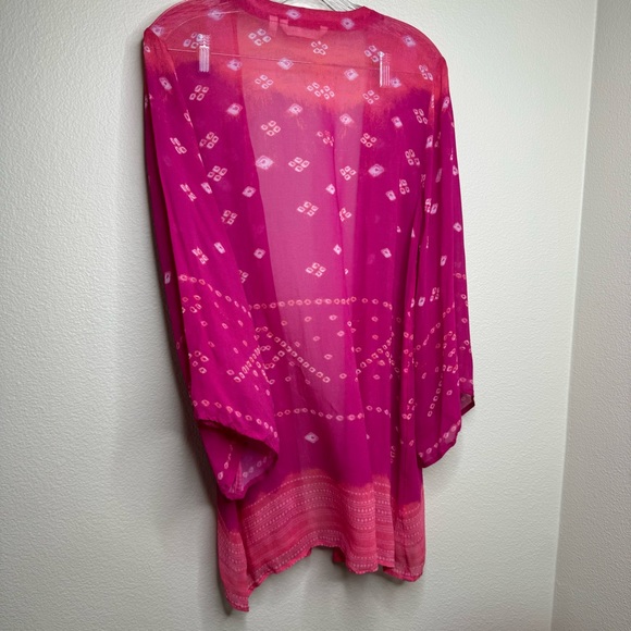 Soft Surroundings | Pink Laguna Topper Kimono | Size Large - Picture 5 of 7
